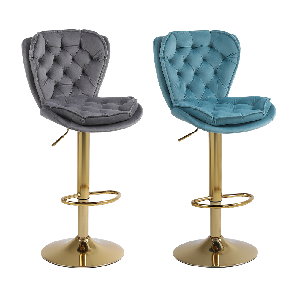 bar stools black velvet